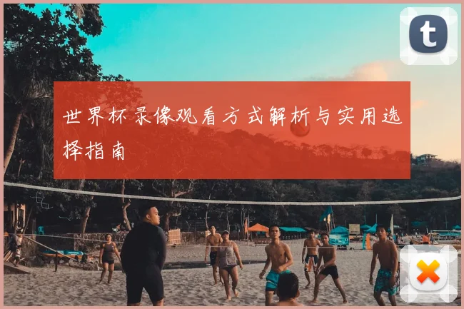 世界杯录像观看方式解析与实用选择指南